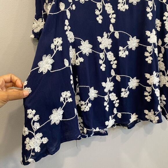 Altar'd State Floral Embroidered Bell Sleeves Dress - Picture 4 of 10